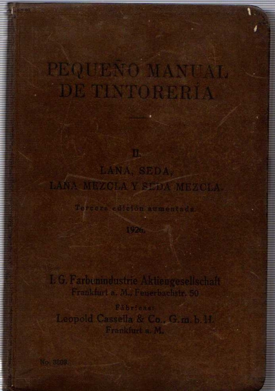 PEQUEÑO MANUAL DE TINTORERÍA II.