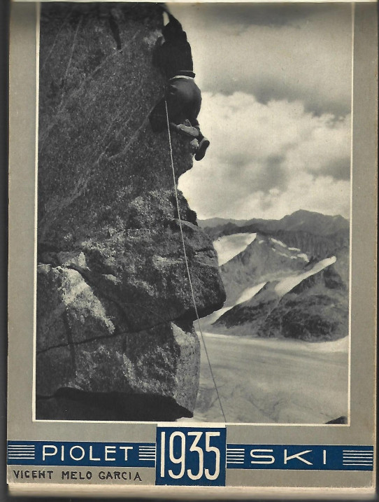 PIOLET & SKI 1935. CALENDARIO CON FOTOGRAFIAS DE ALPINISMO / CALENDRIER AVEC DES PHOTOS D'ALPINISME