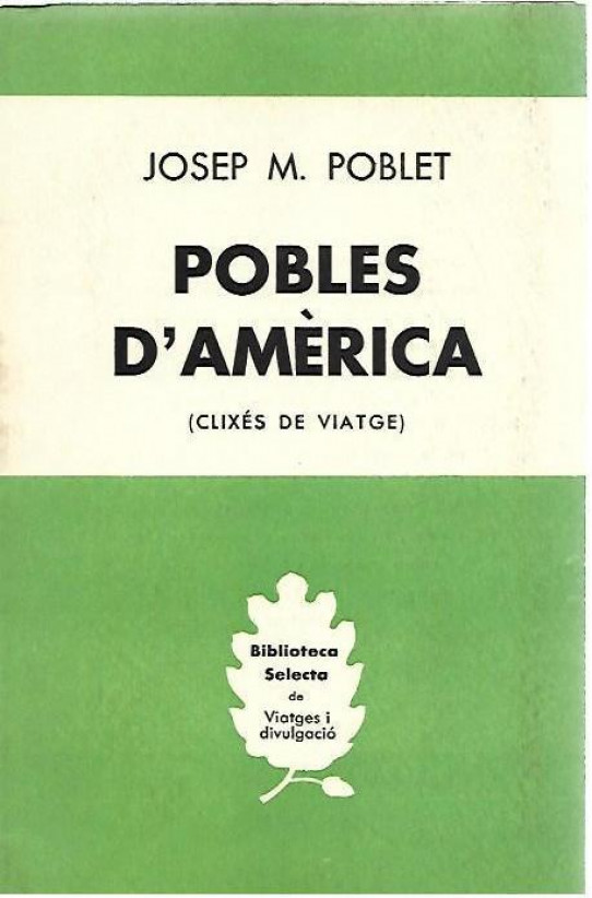 POBLES D'AMERICA (Clixés de viatge)