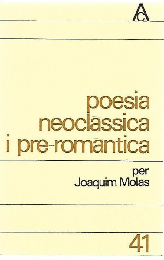 POESIA NEOCLASSICA I PRE-ROMANtica