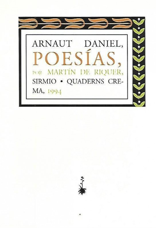 POESIAS   (ARNAUT DANIEL)