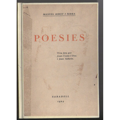 Poesies / Manuel Ribot i Serra