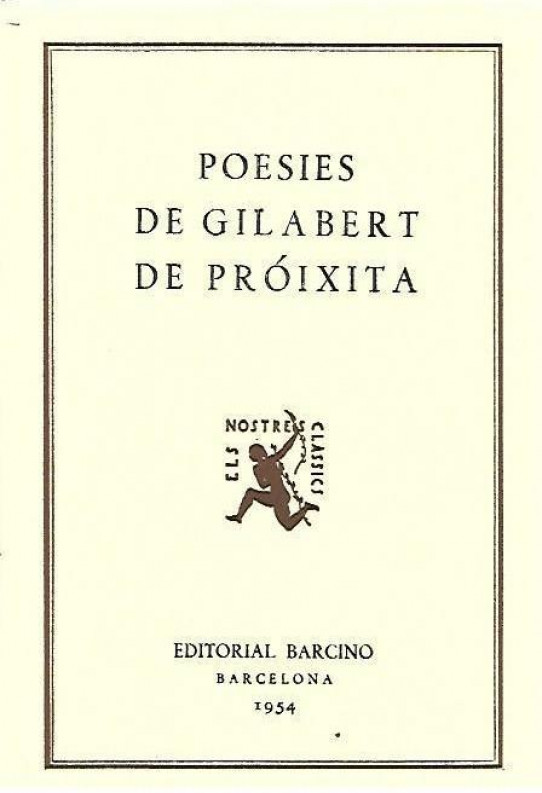 POESIES DE GILABERT DE PROIXITA