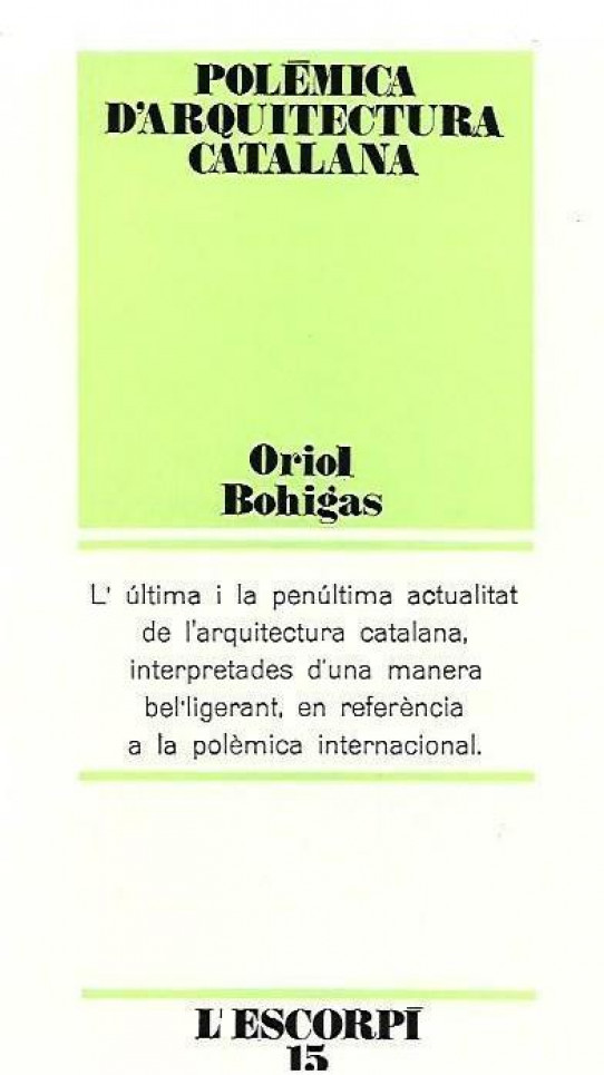 POLEMICA D'ARQUITECTURA CATALANA