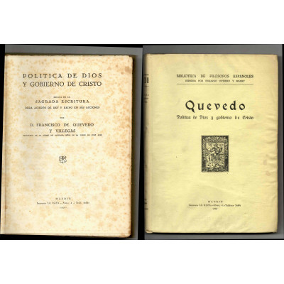 Política de Dios y gobierno de Cristo / Francisco de Quevedo