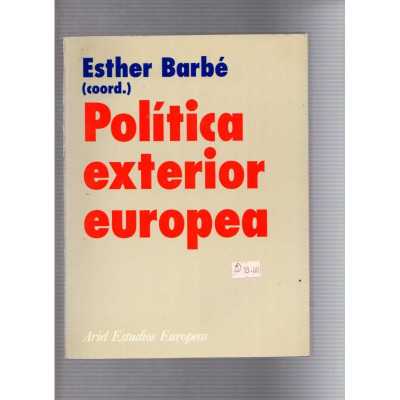 Política exterior europea / Esther Barbé (coord.)