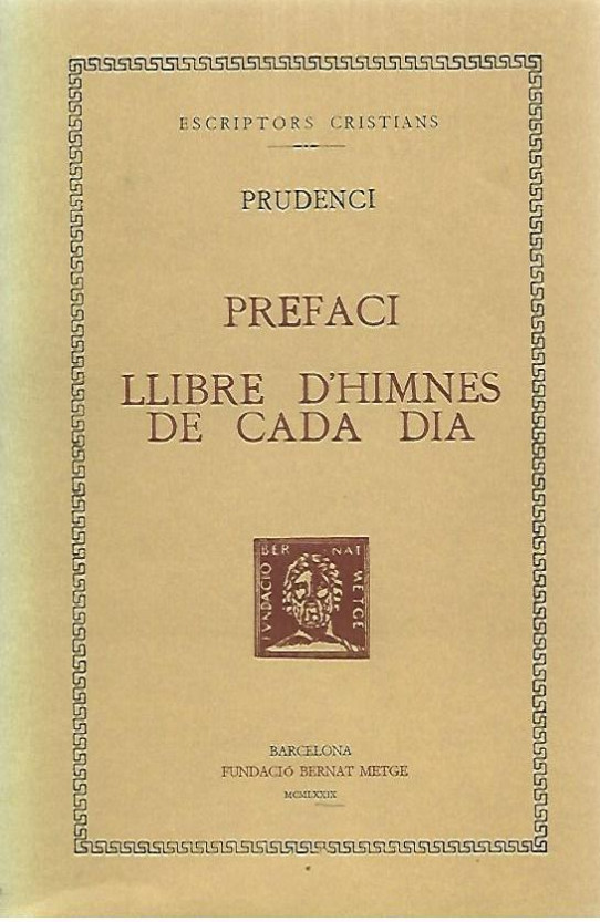 PREFACI.  LLIBRE D'HIMNES DE CADA DIA   (ESCRIPTORS CRISTIANS)
