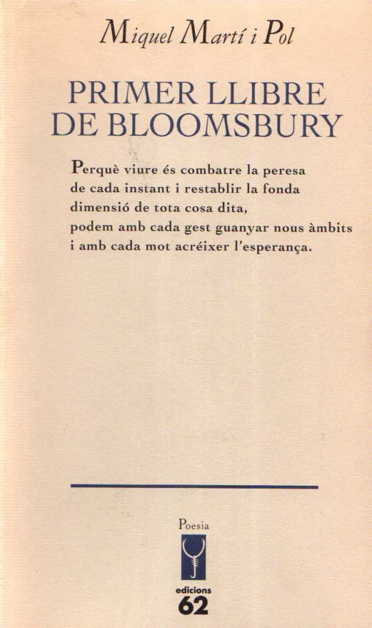 PRIMER LLIBRE DE BLOOMSBURY