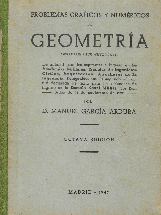 Problemas gráficos y numéricos de Geometría.