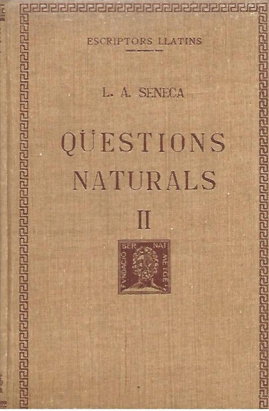 QÜESTIONS NATURALS  3 Volms  (Seneca)