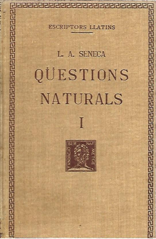 QÜESTIONS NATURALS  3 Volms  (Seneca)