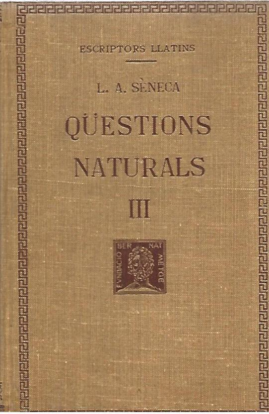 QÜESTIONS NATURALS  3 Volms  (Seneca)