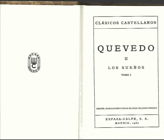 QUEVEDO I, II Y III (3 TOMOS)