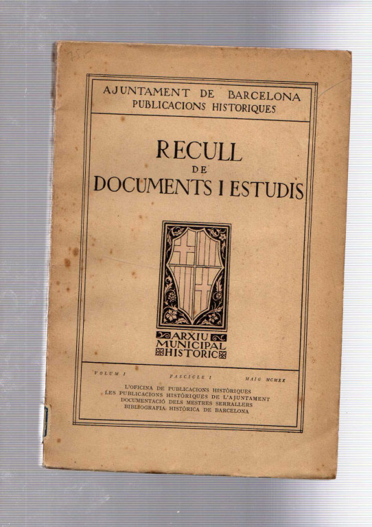 RECULL DE DOCUMENTS I ESTUDIS