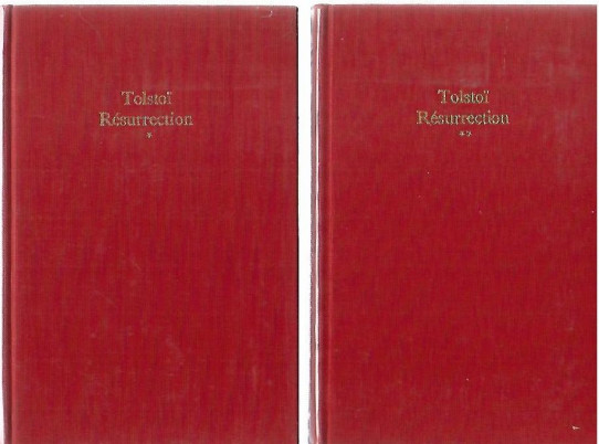 RESURRECTION  (Tolstoï) 2 Volumenes  --en frances--