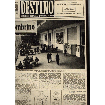 Revista destino 1952/1953 (4 volumenes)