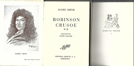 ROBINSON CRUSOE  (EN CATALÀ). DOS VOLUMS