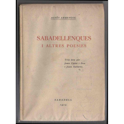 Sabadellenques : i altres poesies / Agnès Armengol