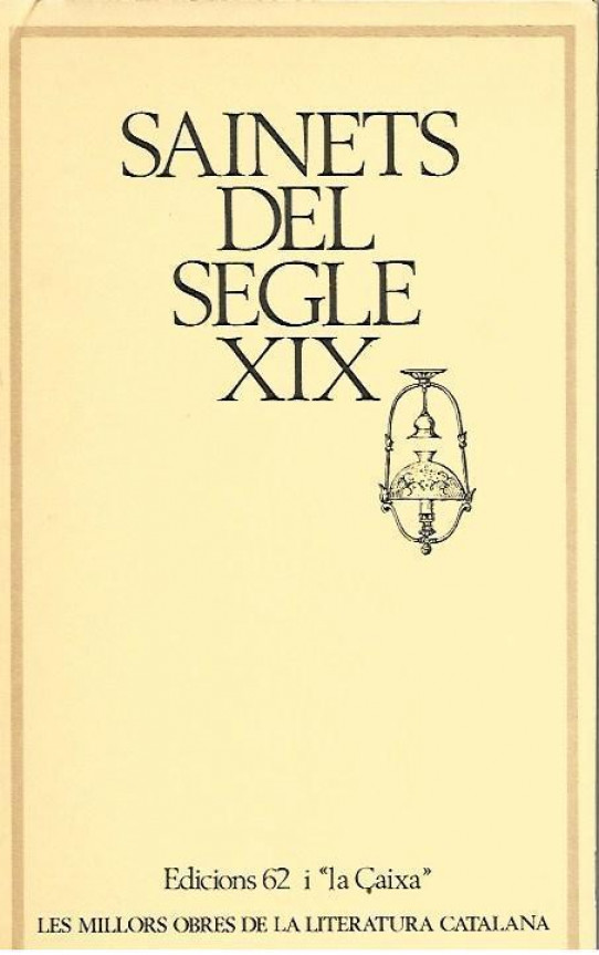 SAINETS DEL SEGLE XIX