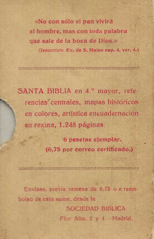 Santos Evangelios y Hechos de los Apóstoles.