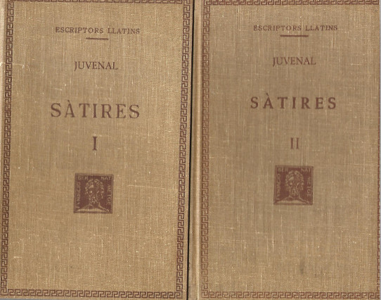SATIRES 2 Volums  (Juvenal)