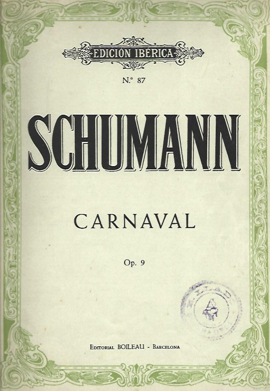 SCHUMANN.  CARNAVAL Op. 9