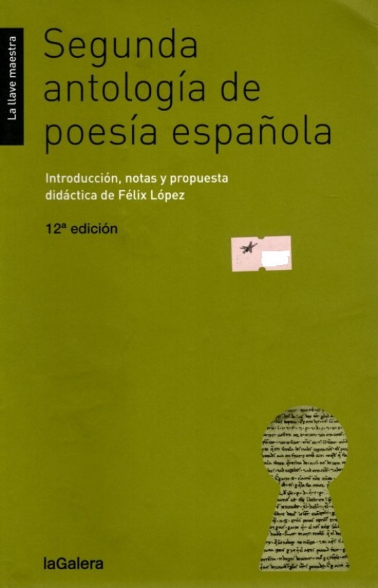 SEGUNDA ANTOLOGÍA DE POESÍA ESPAÑOLA