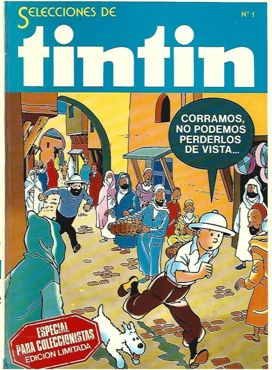SELECCIONES DE TINTIN. Revista quincenal de aventuras numeros  1 al 5. Tomo 1
