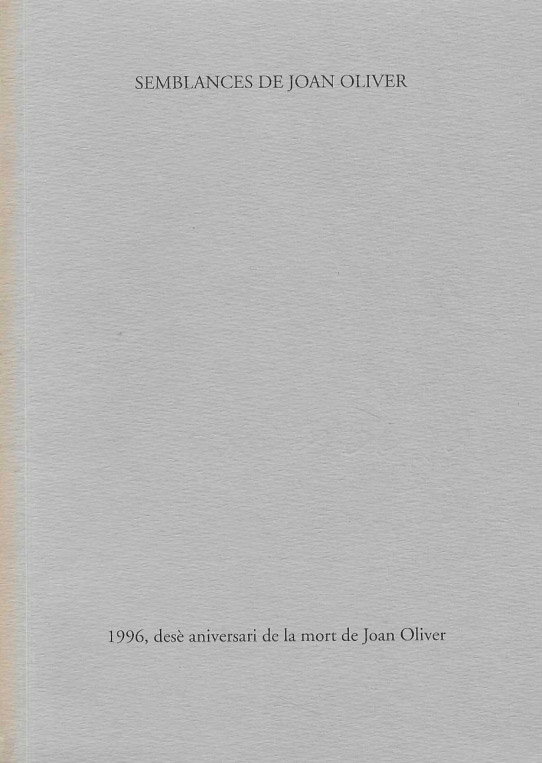 SEMBLANCES DE JOAN OLIVER