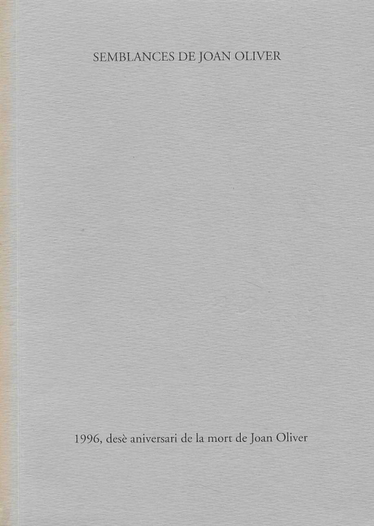 SEMBLANCES DE JOAN OLIVER