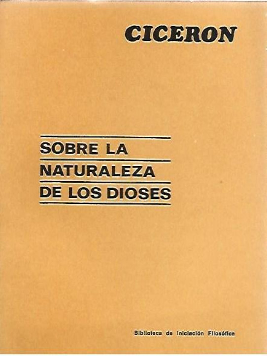 SOBRE LA NATURALEZA DE LOS DIOSES