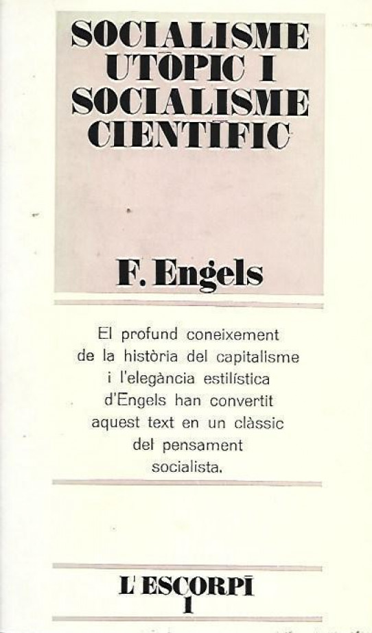 SOCIALISME UTÒPIC I SOCIALISME CIENTÍFIC