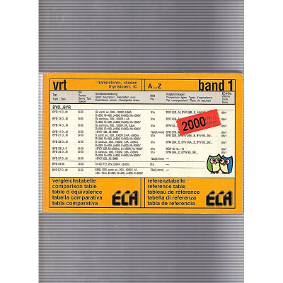 Tabla comparativa de transistores. Banda 1