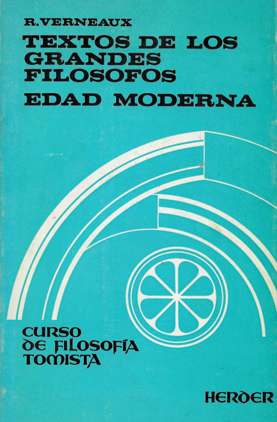 Textos de los grandes filósofos. Edad Antigua n. 12. Edad Moderna n. 14