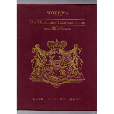 The Thurn und Taxis Collection / Silver, Snuff Boxes, Jewels