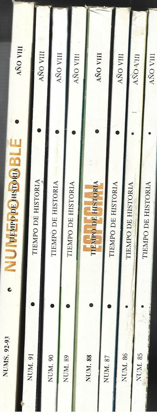 TIEMPO DE HISTORIA  8 Revistas del nº 85 al 93