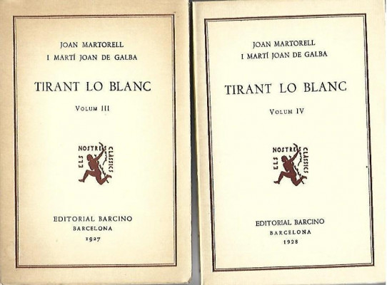 TIRANT LO BLANC  5 Volums