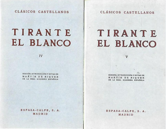 TIRANTE EL BLANCO 5 Volumenes (Obra completa)