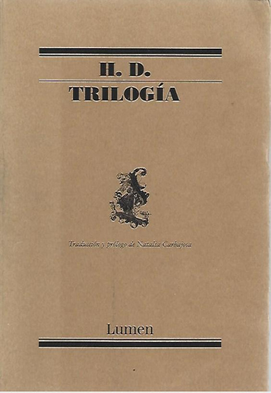 TRILOGIA  H. D. (Hilda Doolittle) POESIA