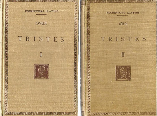 TRISTES 2 Volums (Ovidi)