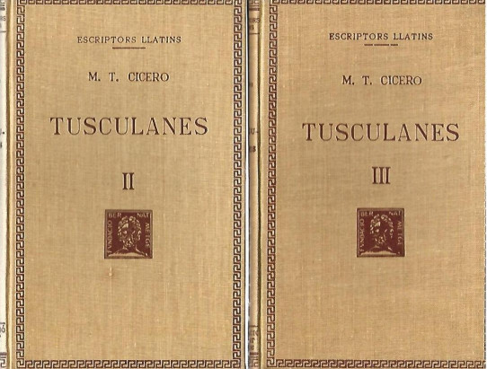 TUSCULANES 3 Volums (Cicero)