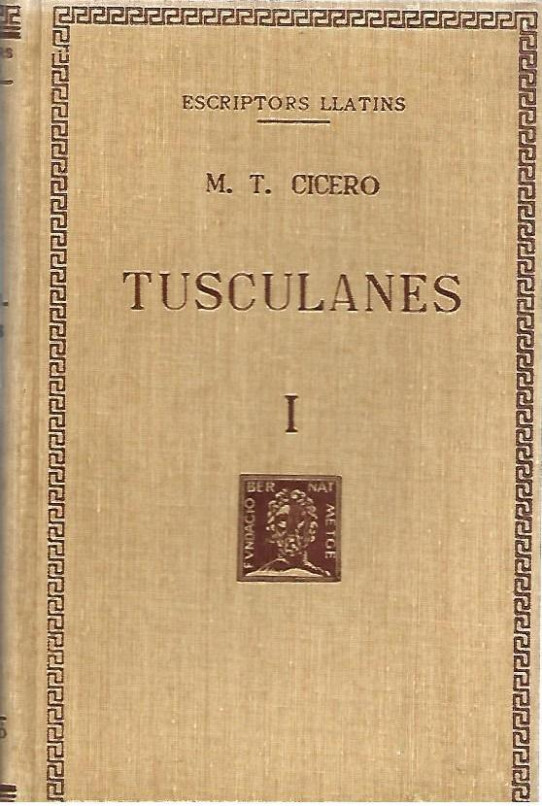 TUSCULANES 3 Volums (Cicero)