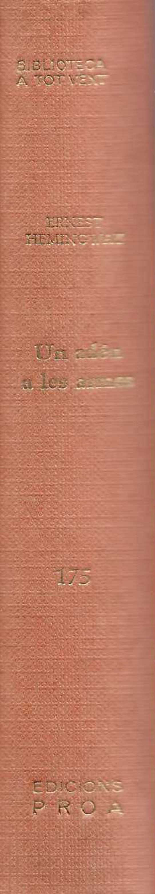 Un adéu a les armes.