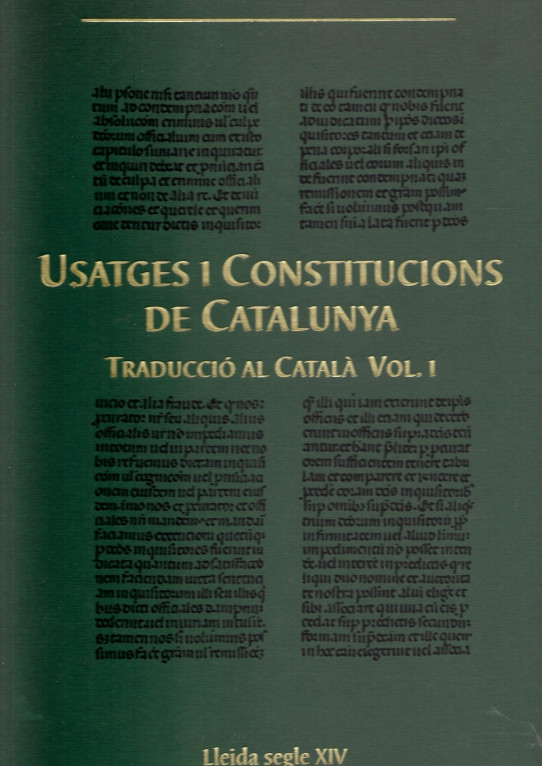 USATGES I CONSTITUCIONS DE LLEIDA   (LLEIDA seglr XIV)