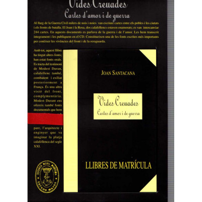 Vides creuades · Cartes d'amor i de guerra / Joan Santacana