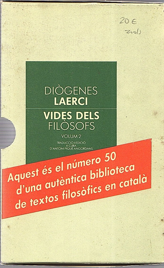 VIDES DELS FILÒSOFS 2 VOL.