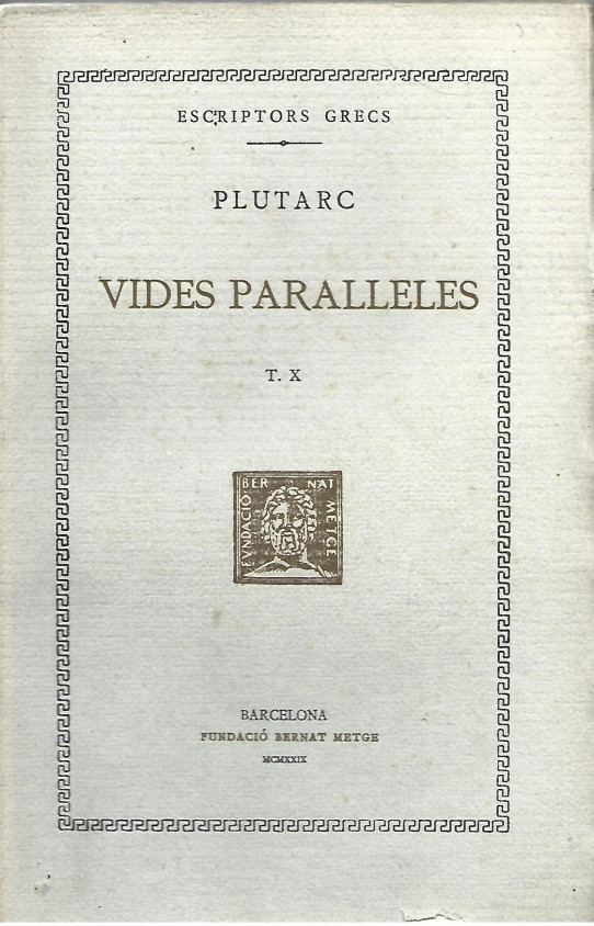 VIDES PARALEL.LES Volum X part 1ª DEMETRI I ANTONI