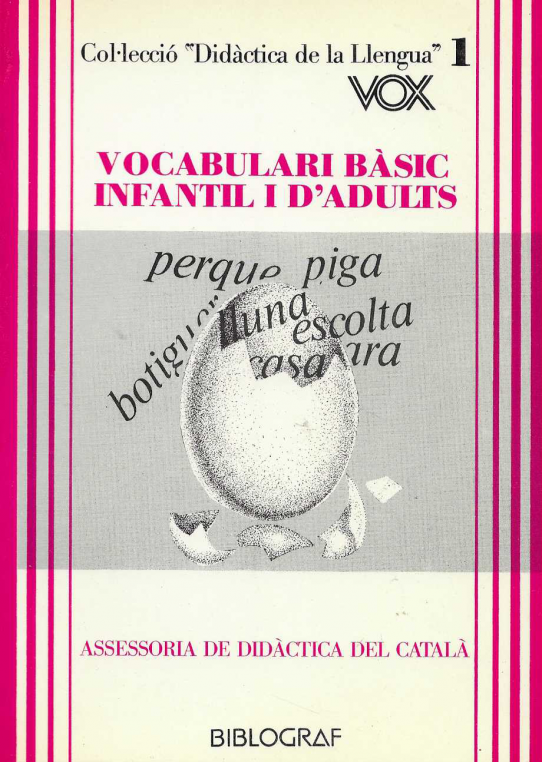 Vocabulari bàsic infantil i d'adults. 1