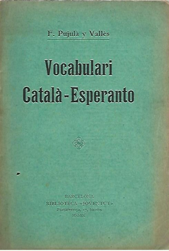 VOCABULARI CATALÀ-ESPERANTO  / VORTARO KATALUNA-ESPEARNTO