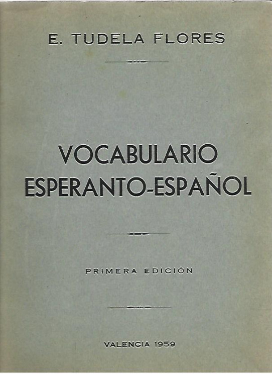 VOCABULARIO ESPERANTO-ESPAÑOL